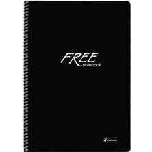 1001 Keskin Color A4 Kareli 120 Yp. Pp Kapak Spiralli Free Okul Defteri
