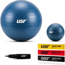1001 Usr 20+55 cm Pilates Topu + Pompası + 3 Micro Bant