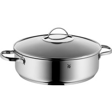 1001 Wmf 28 cm Sığ Tencere, 5 L, Kapaklı, Indüksiyon Uyumlu, Yapışmaz Kaplamalı, Cromargan® Yük