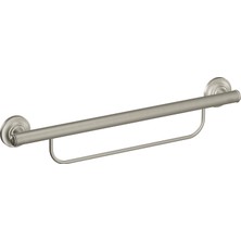 1001 Moen LR2350DBN Evde Bakım Banyo Güvenliği 24 Inç Havlu Çubuklu Tutunma Çubuğu, Fırçalanmı
