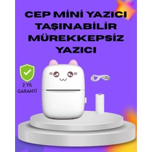 Just Cheap Store Kablosuz Mini Cep Yazıcısı Bluetooth Destekli 1200MAH Bataryalı