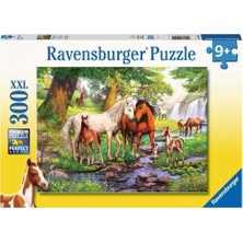 1001 Ravensburger 300 Parça Puzzle Nehirde Atlar