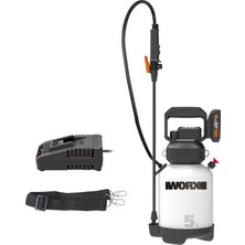 1001 Worx WG829E 20VOLT 2.0AH. Li-Ion 5lt. Omuz Askılı Basınçlı Ilaçlama ve Dezenfektan Pompası
