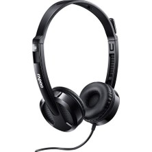 1001 Rapoo H100 Wıred Stereo Headset Black