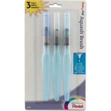 1001 Pentel Arts Aquash Sulu Boya Fırçası, Ince Uç, 3 Paket Boyunda, 0,5 Çeşit