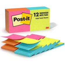 1001 Pop-Up Refill, 4 Dönüşümlü Olarak Cape Renkler, 3 x 3, 100/PAD, 12 Pads/pack, 12 Pad Olarak Sat