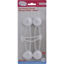 1001 Miny Baby Unisex Çok Amaçlı Dolap Kilidi (Uzun, 2 Adet)