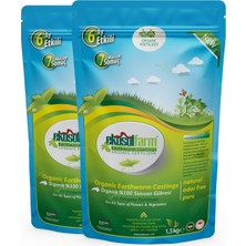 1001 EKOSOLFARM%100 Solucan Gübresi 2x1,5 kg Toplam 3 kg Organik Gübre Worm Castings