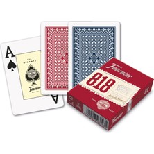 1001 Fournier Poker Oyun Kartları Nº 818, Jumbo Endeks, Kırmızı Veya Mavi