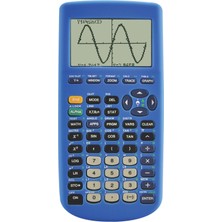 1001 Guerrilla TI83BLUESC Texas Instruments Tı-83 Plus Grafik Hesap Makinesi Için Silikon Kılıf, Mavi