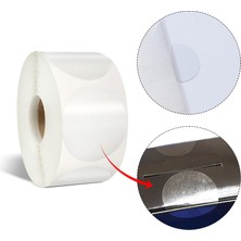 1001 Colortouch Şeffaf Paketleme Etiketi - Yuvarlak Paketleme Etiketleri - 1000 Adet 3 cm Çapında - Ş