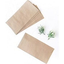1001 Bimotif Kraft Zarf, 11X22 cm 5 Adet