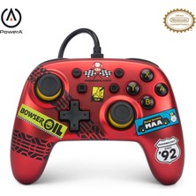 1001 Powera Nintendo Switch Için Powera Nano Kablolu Kumanda - Mario Kart: Racer Red, Kırmızı