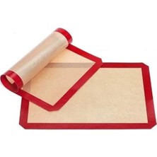 1001 Silikon Çok Amaçlı Geniş Fırın Matı Kurabiye Kek Pişirme Matı 30 * 40 cm