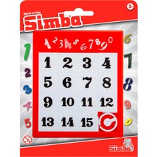 1001 Simba, 108614687, Hareketli Sayı Bulmacası, 1'den 15'e Kadar 11,5X13,5CM, Sayı Öğretici, Sayma