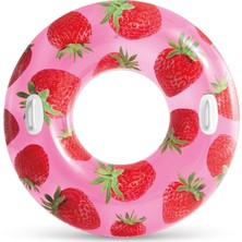 1001 Intex 56261 Tutmalı Simit Karpuz Desenli 107 Cm, Su Sporları, Plaj Malzemesi, Şişme Ürün, Yüz