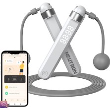 1001 Neutron Akıllı Bluetooth Atlama Ipi - Egzersiz Atlama, Ayarlanabilir Kablolu Nane Askısız Top B