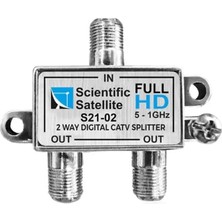 Motto Ticaret Mag S21-02 1/2 Yollu Kablo Tv Sinyal Ayırıcı Splitter - 5-1000 Mhz Frekans Bölücü Çoklayıcı