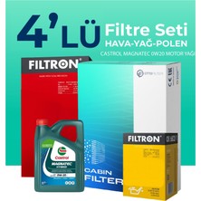 Filtron  Honda Civic 1.4 Benzin Filtre Bakım Seti Cast Rol Motor Yağlı (2012-2016) 4 Lü
