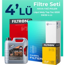 Filtron  Opel Combo 1.5 Dizel Filtre Bakım Seti Liqui Moly Motor Yağlı (2018-2025) 4 Lü