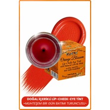 Kuatra Orange Blossom Lip-Cheek-Eye ‘tint’ Doğal Içerikli Çok Amaçlı Allık, Ruj, Göz Farı (Makyaj Beraberinde Çok Değerli Besleyici Cilt Bakımı)