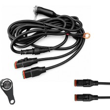 Knmaster ED100 Sis Farı Kablo Tesisatı ve Aç/kapat Düğmesi | Plug & Play Bağlantı