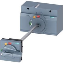 Siemens 3VA SERİSİ KOMPAKT GÜÇ ŞALTERİ AKSESUARI, Uzatma kollu tahrik mekanizması, komple, (kapı ve pano kapağına montaj için), 3VA2 (400A, 630A), Standart, Gri