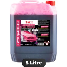 Smx %90 Cilalı Pink Fusion Oto Şampuanı 5 lt Profesyonel Sonuçlar İçin Etkili Temizlik