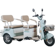 Stmax Elit Retro 3 Tekerli Elektrikli Moped - Yeşil