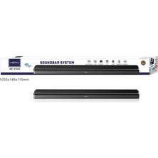 HEPU HP-TV05 – 80W Güçlü Bluetooth Soundbar (LED Display AUX/USB/TF HD(ARC) Kumandalı)