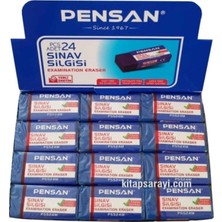 Pensan Sınav Silgisi Mavi 24'lü Paket Yumuşak Iz Bırakmaz