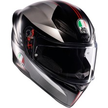 Agv Kask/k1 S Lap Matt Black/grey/red Conf.