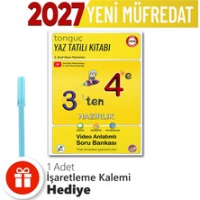 Tonguç Akademi 3'ten 4'e Hazırlık Kitabı-Yaz tatili kitabı