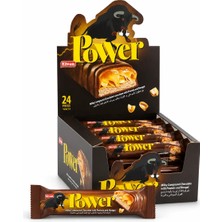 Elvan Power Sütlü Çikolata 18 gr x 24 Adet Yer Fıstıklı Karamelli Nuga Lezzeti