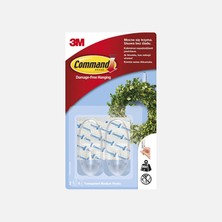 Command Orta Boy Şeffaf Askı (5'li Paket)