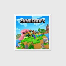 Domirus Minecraft Oyun Posteri Oyuncu Dekoru Gamer Decor Tablo Çerçeveli Poster Duvar Dekorasyonu