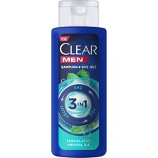 Clear 3in1 Mentol Şampuan 90 ml (8'li Paket)