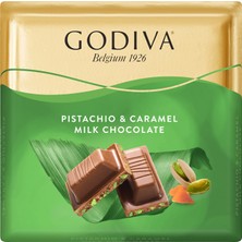 Godiva Antep Fıstıklı & Karamelli Sütlü Çikolata Kare 60 G (8'li Paket)