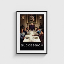 Domirus Succession Dizi Posteri Tablo Çerçeveli Poster Duvar Dekorasyonu