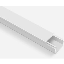 Mutlusan Kablo Kanalı 2m Beyaz 60X40 mm (4'li Paket)