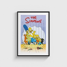 Domirus The Simpsons Dizi Posteri Tablo Çerçeveli Poster Duvar Dekorasyonu