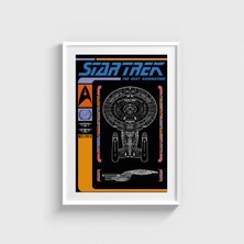 Domirus Star Trek The Next Generation Dizi Posteri Tablo Çerçeveli Poster Duvar Dekorasyonu