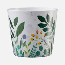 Soendgen Dallas Yaprak Desenli Saksı 14 cm (4'li Paket)