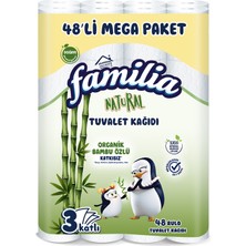 Familia Plus Natural Tuvalet Kağıdı 48'li (2'li Paket)