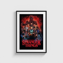 Domirus Stranger Things Dizi Posteri Tablo Çerçeveli Poster Duvar Dekorasyonu
