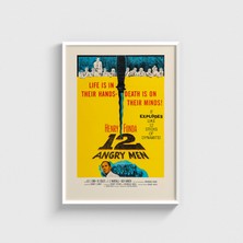 Domirus 12 Angry Men (1957) Film Posteri Tablo Çerçeveli Poster Duvar Dekorasyonu