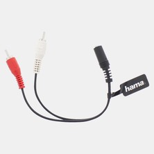 Hama 3.5 mm Soket 2 Rca Fiş Stereo 0.1 M (3'li Paket)