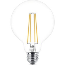 Philips Classic G93 60 W Beyaz Klasik E27 Duy LED Ampul (4'li Paket)