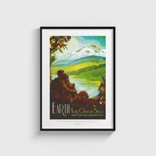Domirus Earth - Your Oasis In Space Tablo Çerçeveli Poster Duvar Dekorasyonu