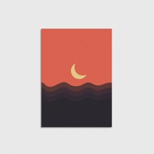 Domirus Moon Poster Çerçevesiz Duvar Dekorasyonu